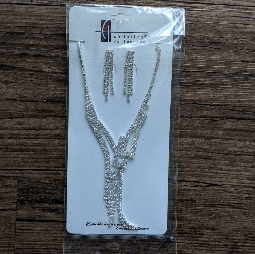 Christina's collection necklace and earrings set